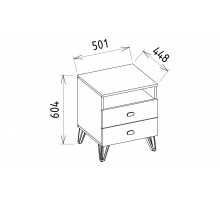 Прикроватная тумба Менти (Menty) MENTY-27