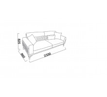 Трехместный диван Валенсия (Valencia) Беллона Трехместный диван Валенсия (Valencia) Беллона