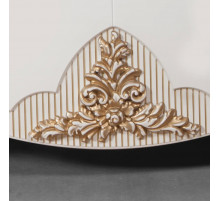 Пятистворчатая витрина в гостиную Стелла (белый золото) Пятистворчатая витрина в гостиную Стелла (белый золото)