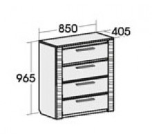 Комод для спальни Элана 850, цвет Бодега белая Комод для спальни Элана 850, цвет Бодега белая