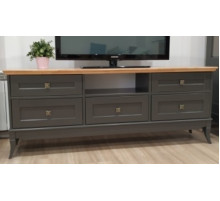 Тумба под телевизор Римини MUR-118-13/5(1) на ножках (RAL 7022)