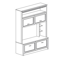 Стенка в гостиную Лючия 188 темная Стенка в гостиную Лючия 188 темная